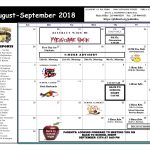 August Calendar-September