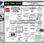 May - June 2019 Calendar