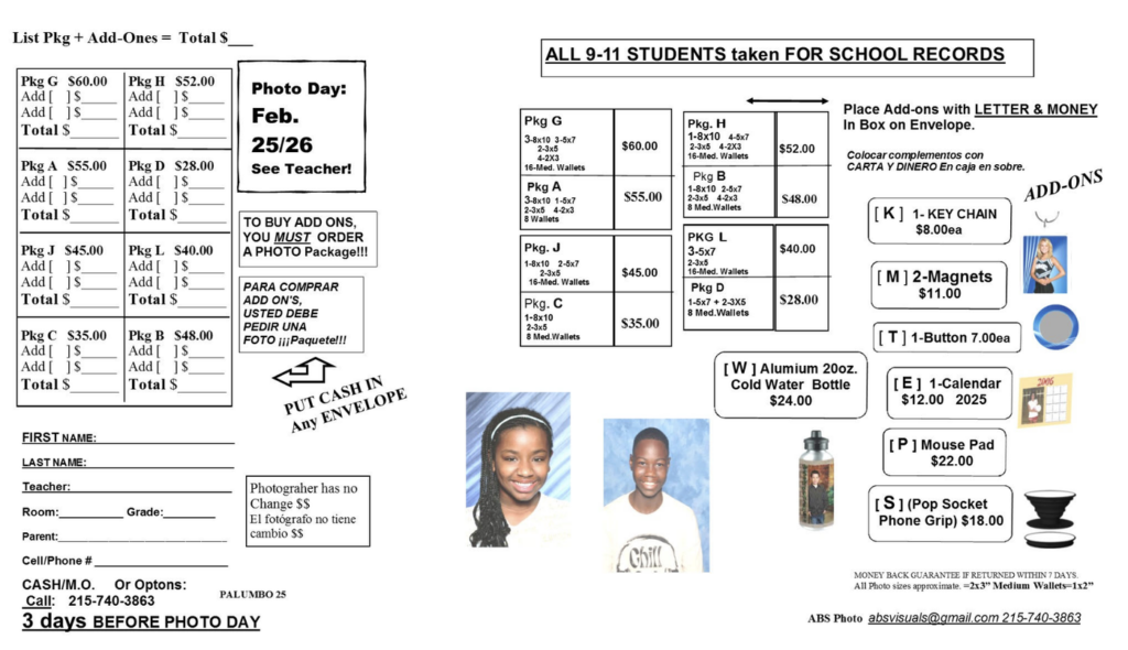 Palumbo Updates Students/Parents February 17-21, 2025