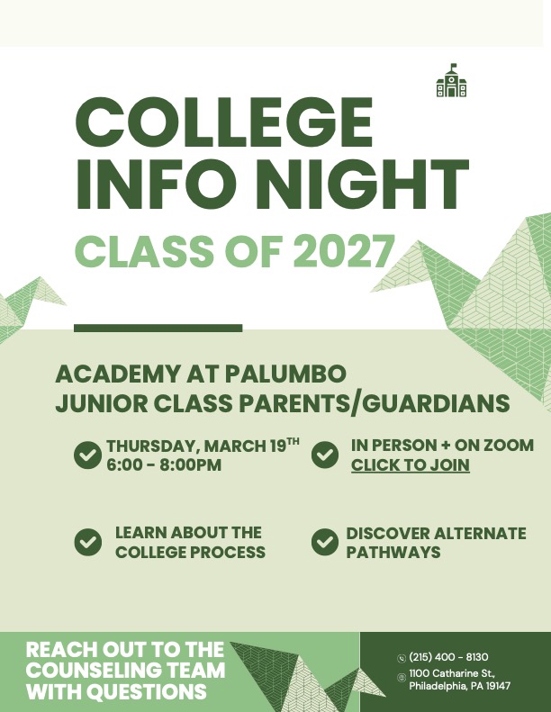 College Info Night - Class of 2027