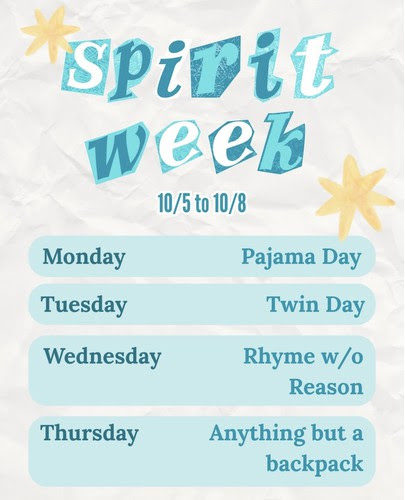 Weekly Updates - Students/Parents October 5 -9 , 2026
